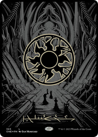 Plains (365) (Oil Slick Raised Foil) [Phyrexia: All Will Be One]