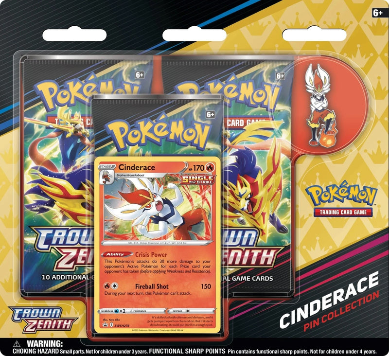 Crown Zenith Pin Collection Cinderace [CRZ]