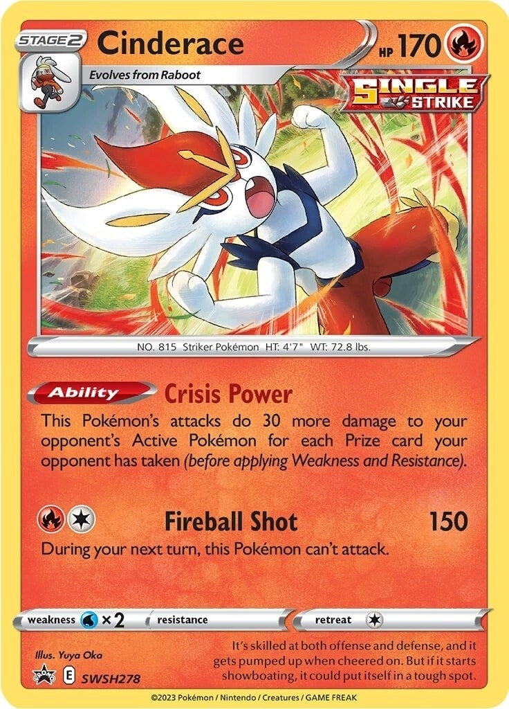 Cinderace SWSH278 (SWSH278) [SWSD]