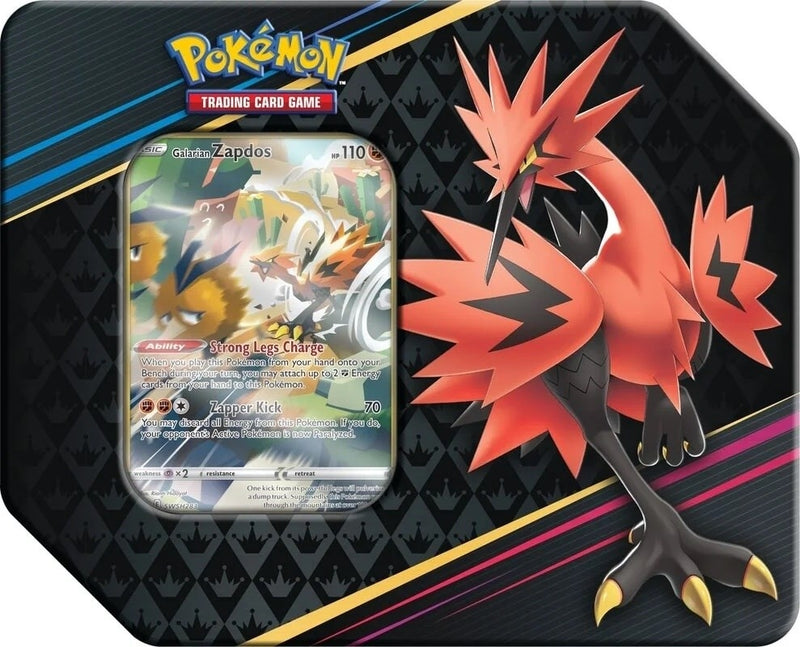 Crown Zenith Tin Galarian Zapdos [CRZ]