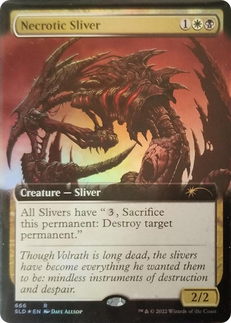 Necrotic Sliver Extended Art (666) [SLD]