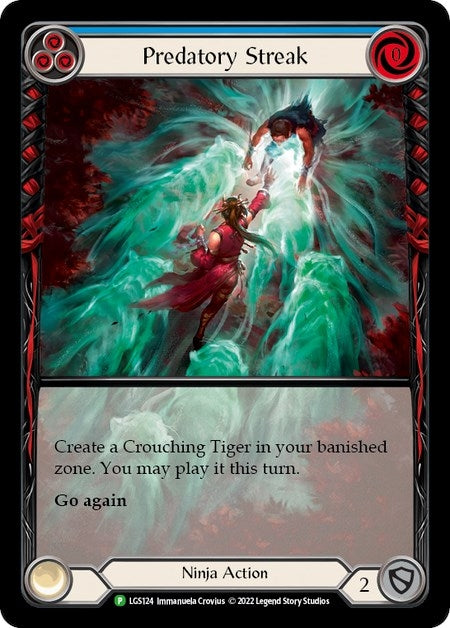 Image for Predatory Streak (Blue) [Flesh and Blood: Promo Cards]