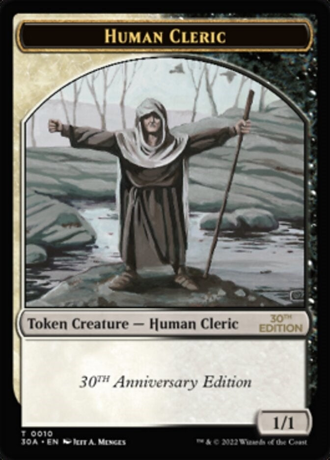 Human Cleric Token (10) [30A]