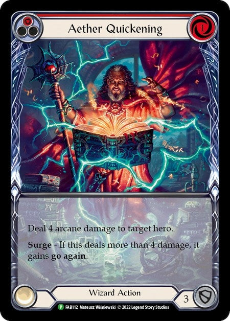 Image for Aether Quickening (Red) - FAB112 [Flesh and Blood: Promo Cards]