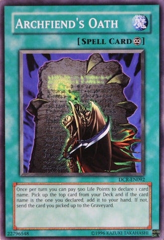 Archfiends Oath (DCR-EN092) [DCR-EN]