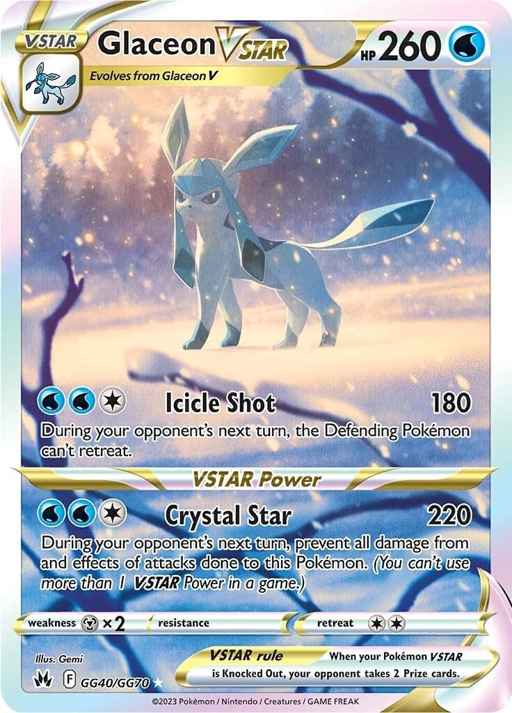 Glaceon VSTAR (GG40/GG70) (Crown Zenith: Galarian Gallery)