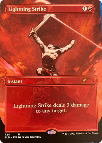 Lightning Strike (Borderless) [Secret Lair Drop Promos]