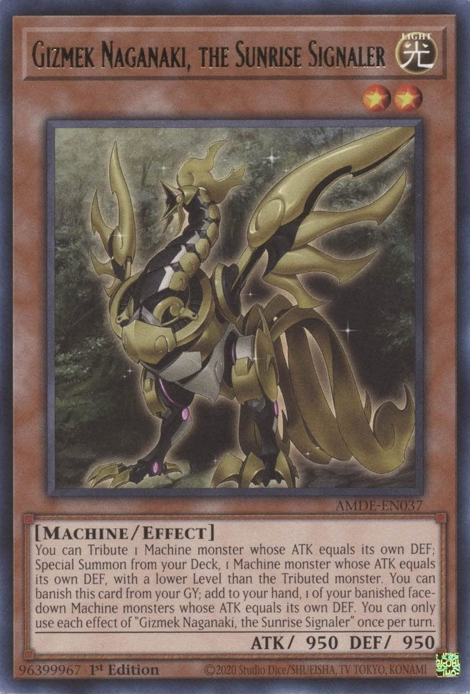 Gizmek Naganaki the Sunrise Signaler (AMDE-EN037) [AMDE]