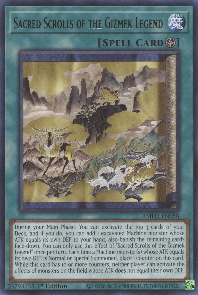 Sacred Scrolls of the Gizmek Legend (AMDE-EN058) [AMDE]