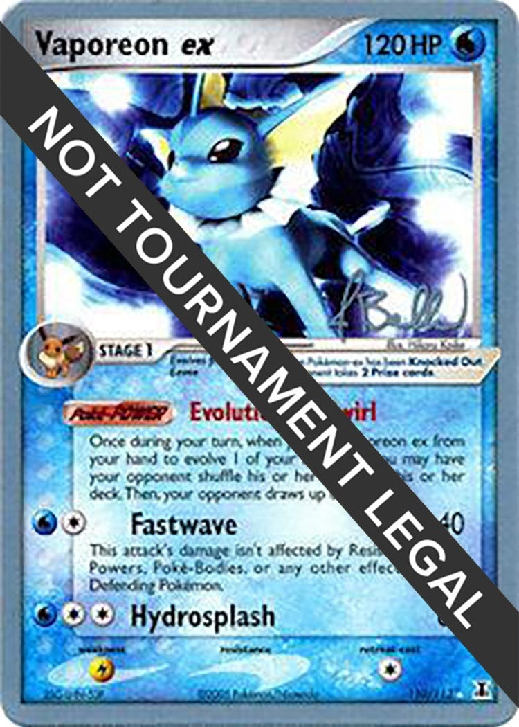 Vaporeon ex 2006 Jimmy Ballard (110/113) [WCD]