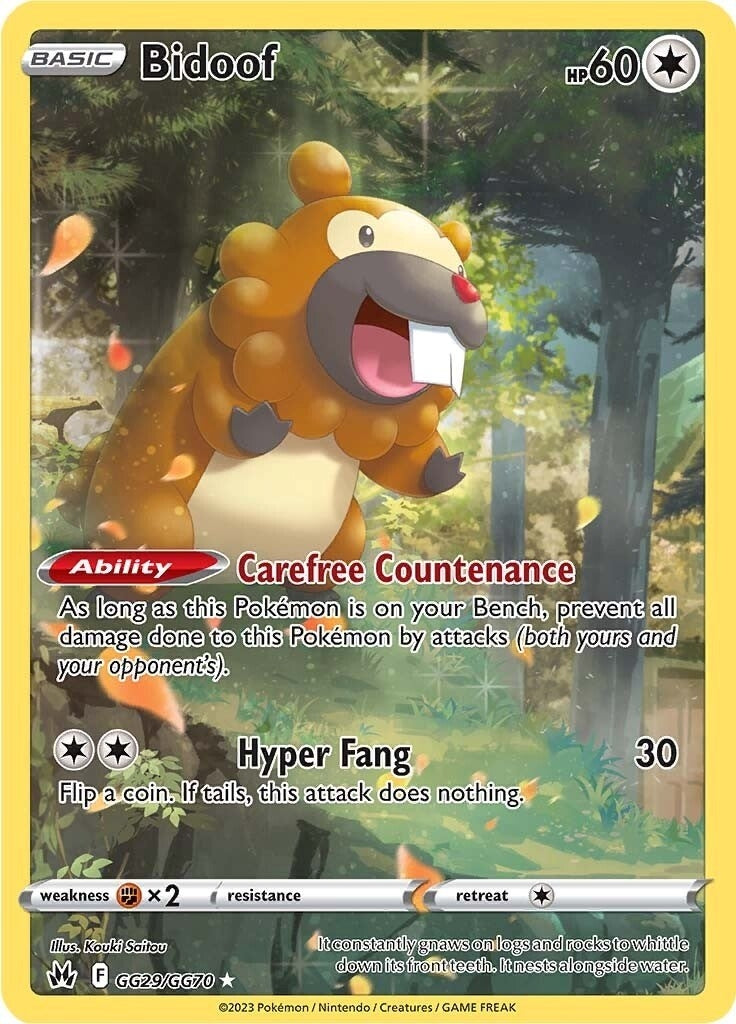 Bidoof (GG29/GG70) (Crown Zenith: Galarian Gallery)