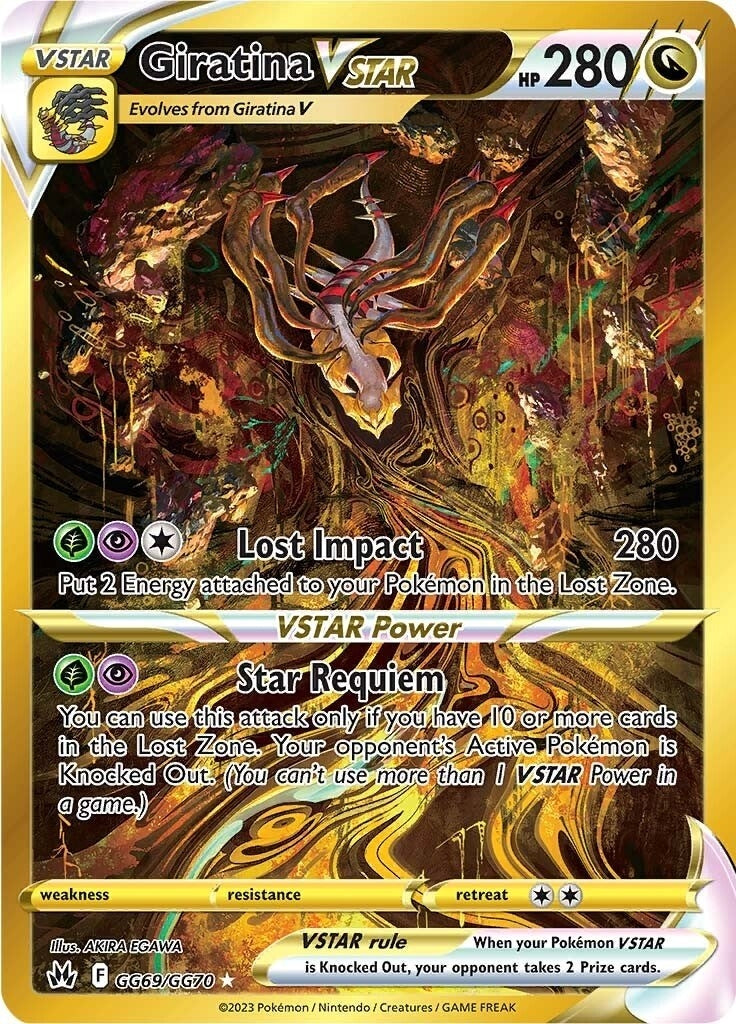 Giratina VSTAR (Secret) (GG69/GG70) (Crown Zenith: Galarian Gallery)