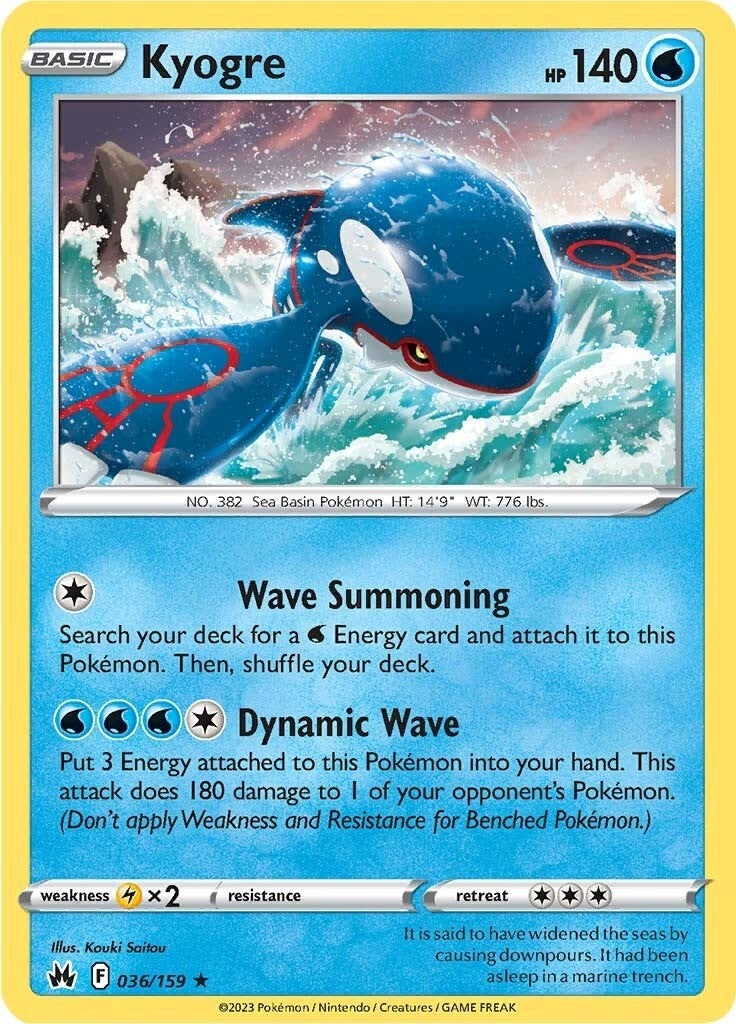 Kyogre (036/159) [CRZ]