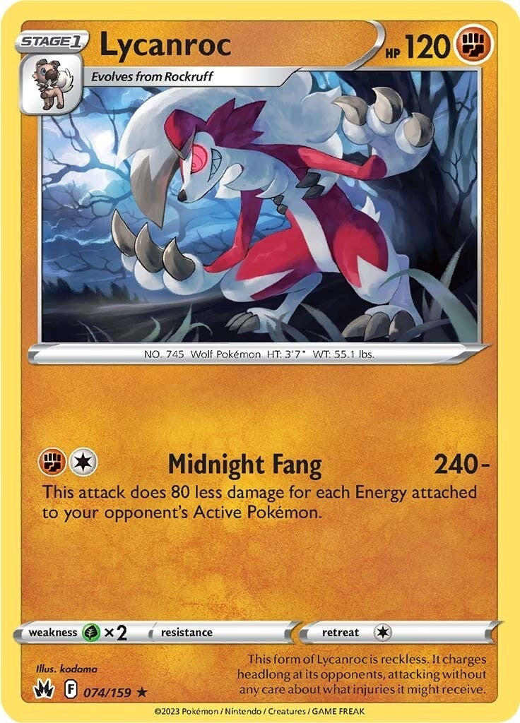 Lycanroc (074/159) [CRZ]