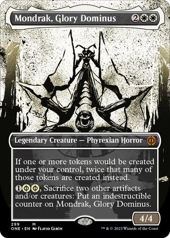 Mondrak, Glory Dominus (Borderless Ichor) [Phyrexia: All Will Be One]