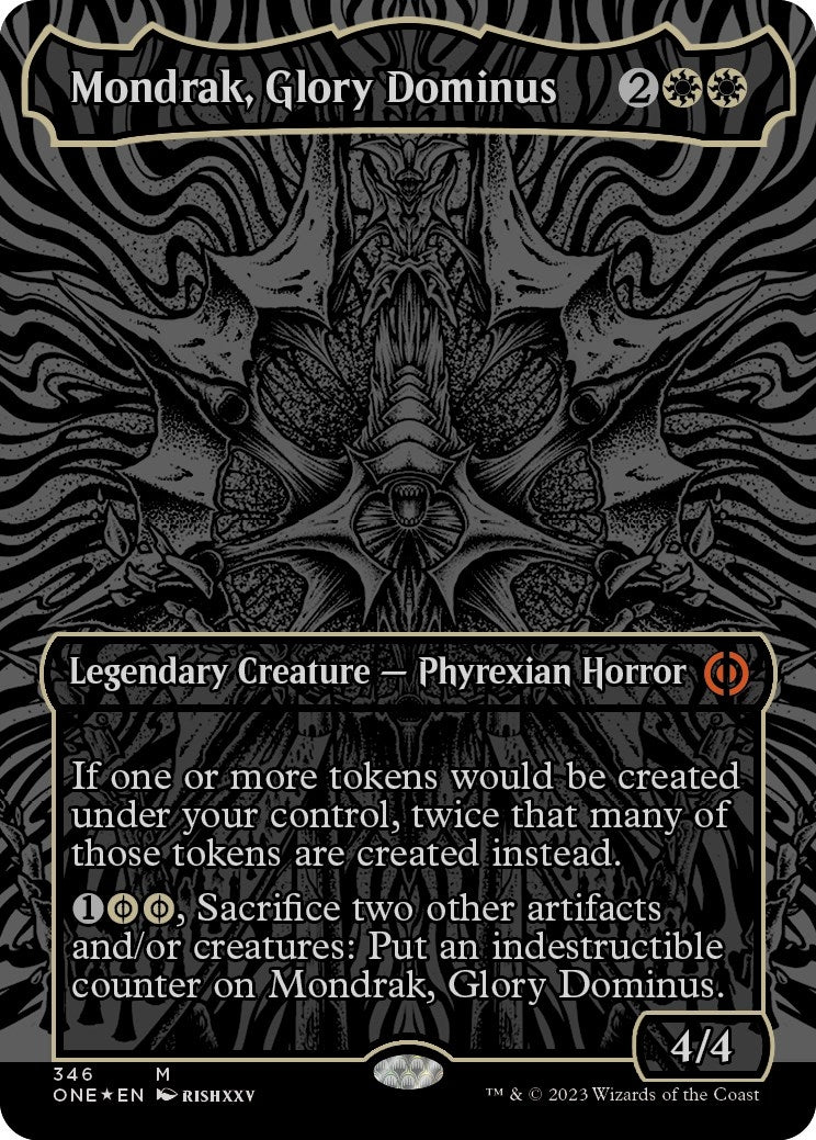 Mondrak, Glory Dominus (Oil Slick Raised Foil) [Phyrexia: All Will Be One]
