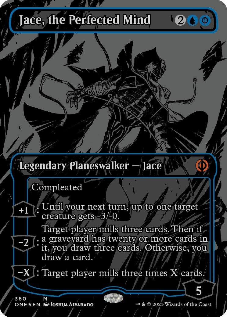 Jace the Perfected Mind Oil Slick Raised Foil (360) [ONE]