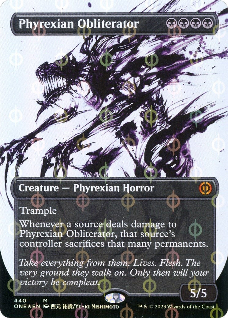 Phyrexian Obliterator Showcase Step and Compleat Foil (440) [ONE]
