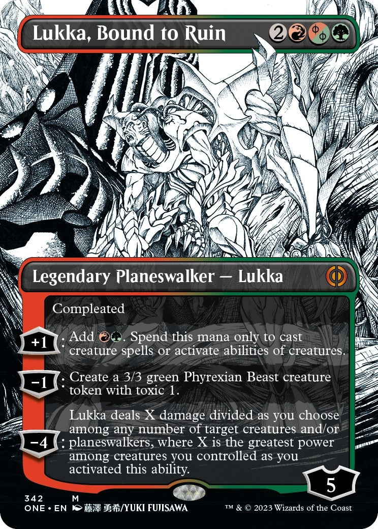 Lukka Bound to Ruin Borderless (342) [ONE]