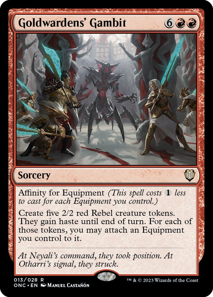 Goldwardens' Gambit [Phyrexia: All Will Be One Commander]
