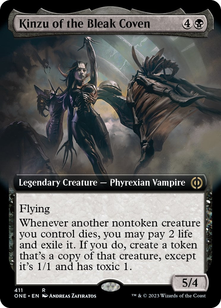Kinzu of the Bleak Coven Extended Art (411) [ONE]
