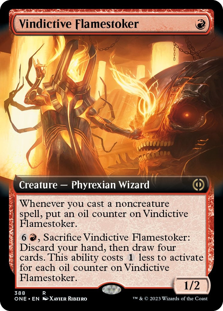 Vindictive Flamestoker (Extended Art) [Phyrexia: All Will Be One]