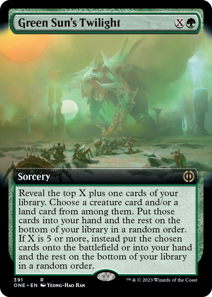 Green Suns Twilight Extended Art (391) [ONE]
