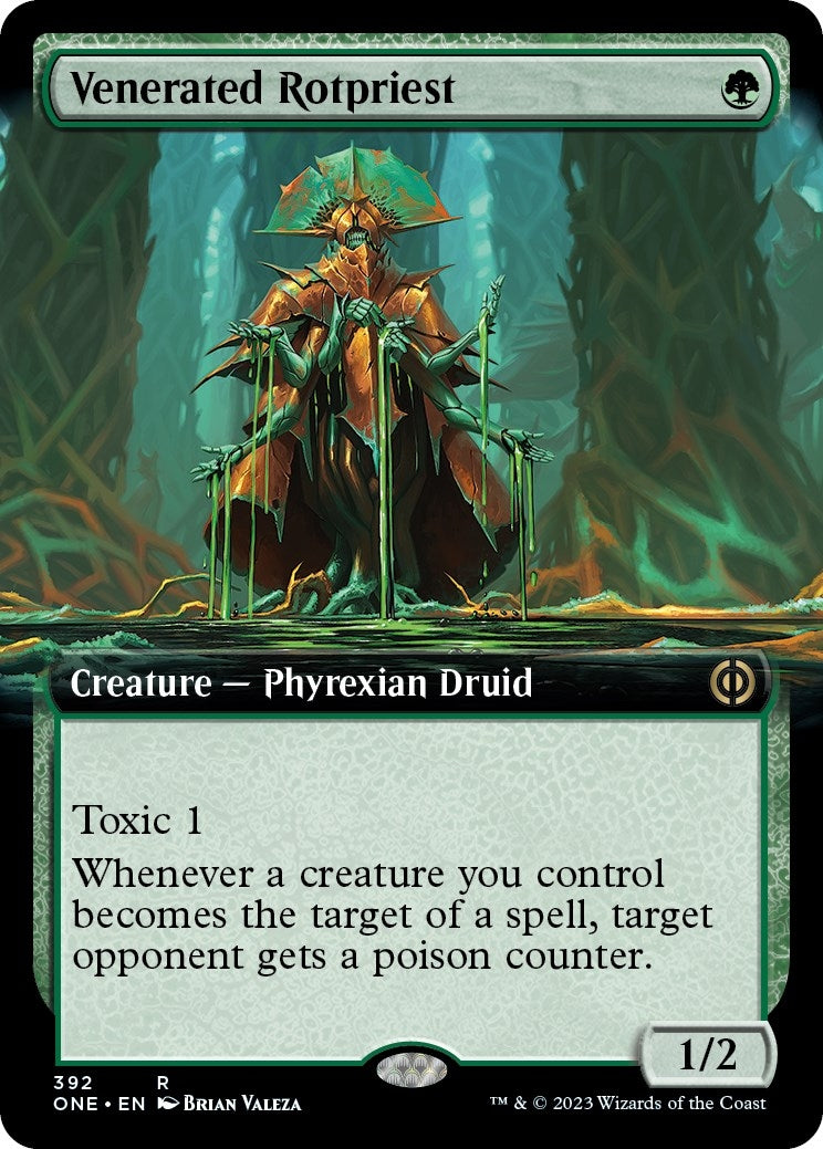 Venerated Rotpriest Extended Art (392) [ONE]