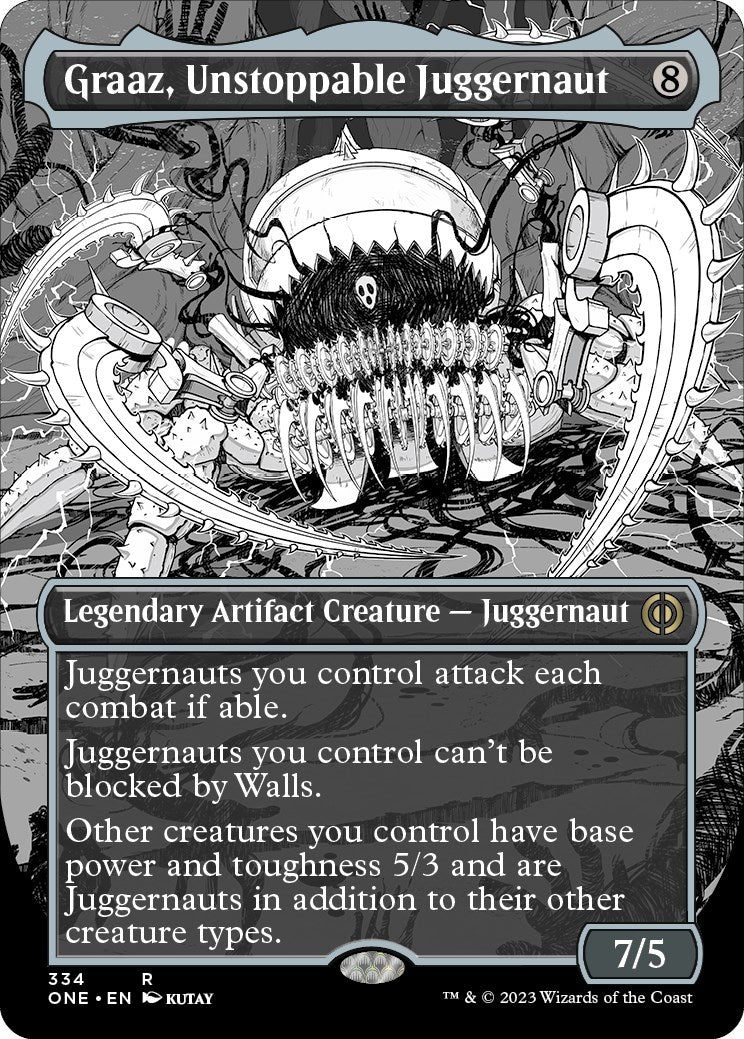 Graaz, Unstoppable Juggernaut (Borderless Manga) [Phyrexia: All Will Be One]