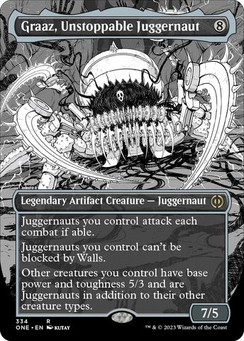 Graaz, Unstoppable Juggernaut (Borderless Manga) [Phyrexia: All Will Be One]
