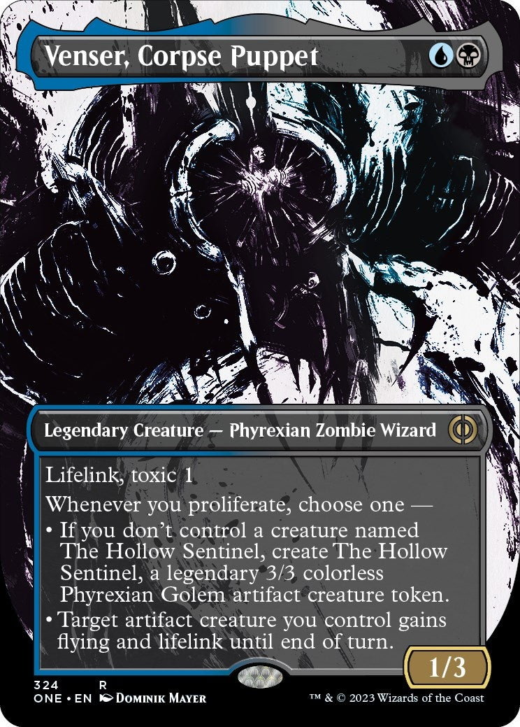 Venser, Corpse Puppet (Borderless Ichor) [Phyrexia: All Will Be One]