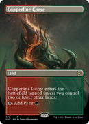 Copperline Gorge (Borderless Alternate Art) [Phyrexia: All Will Be One]