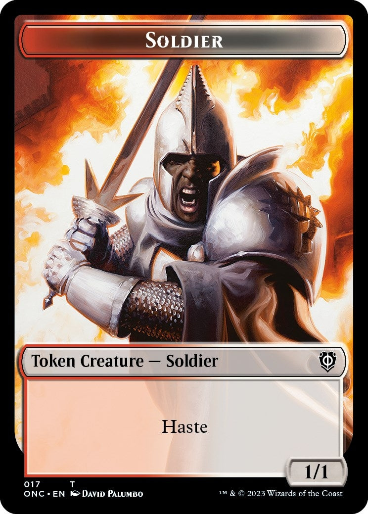 Soldier 017 Eldrazi Double sided Token [ONC]