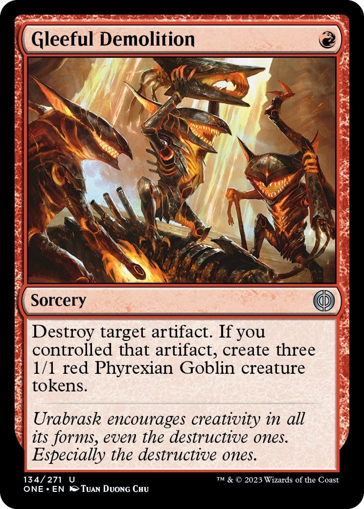 Gleeful Demolition [Phyrexia: All Will Be One]