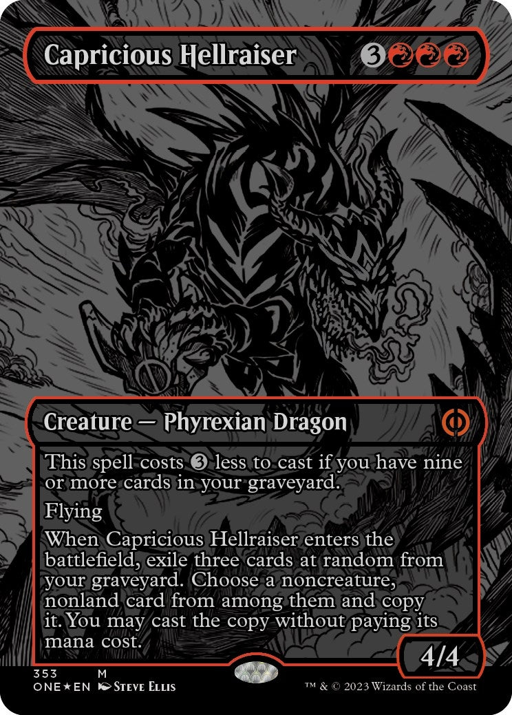 Capricious Hellraiser Oil Slick Raised Foil (353) [ONE]