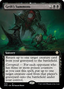 Geth's Summons (Extended Art) [Phyrexia: All Will Be One Commander]