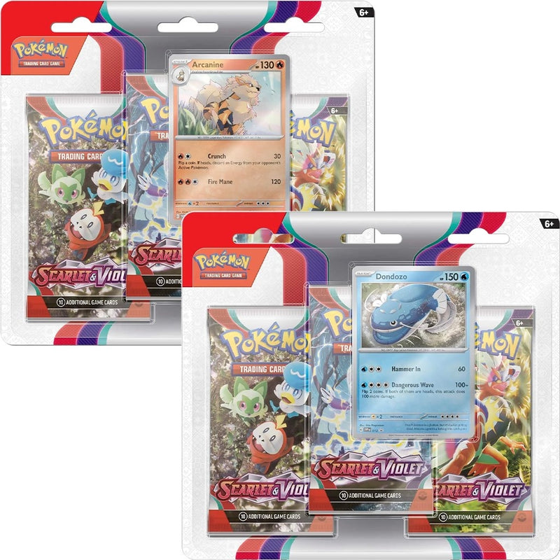 Scarlet and Violet 3 Pack Blister Set of 2 [SV1]