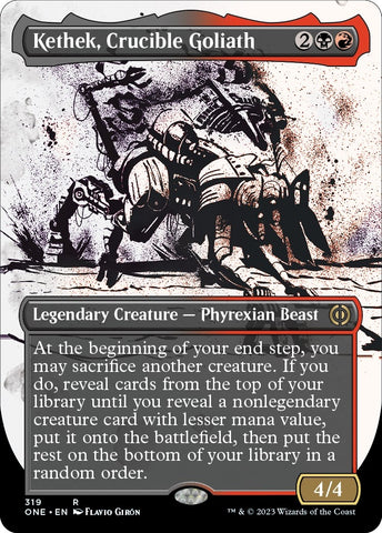 Kethek, Crucible Goliath (Borderless Ichor) [Phyrexia: All Will Be One]