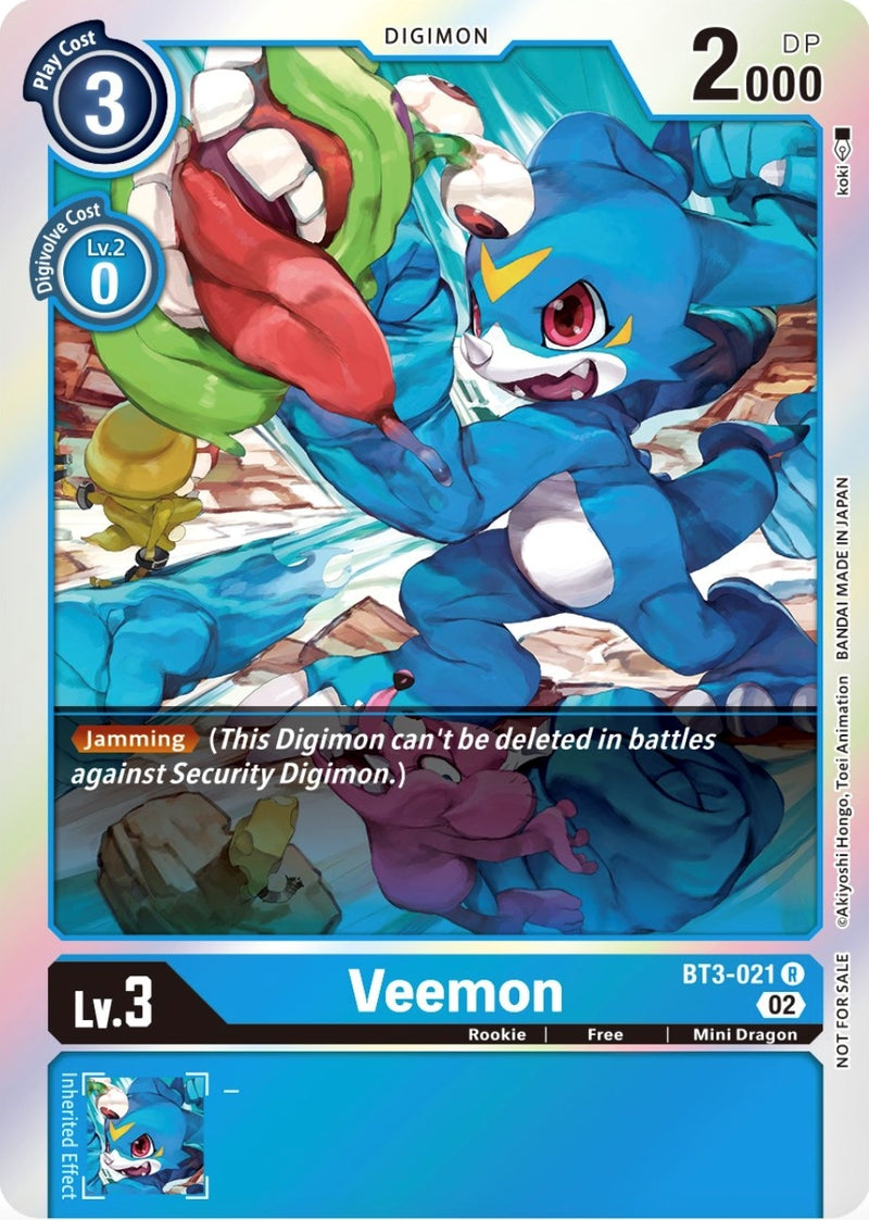 Image for Veemon - BT3-021 (Official Tournament Pack Vol.8) [Release Special Booster]