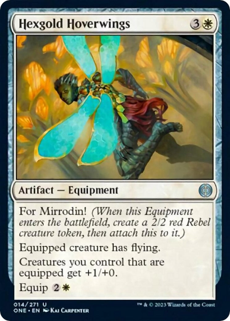 Hexgold Hoverwings [Phyrexia: All Will Be One]