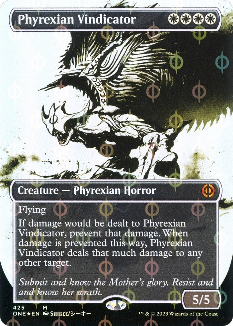 Phyrexian Vindicator Showcase Step and Compleat Foil (425) [ONE]