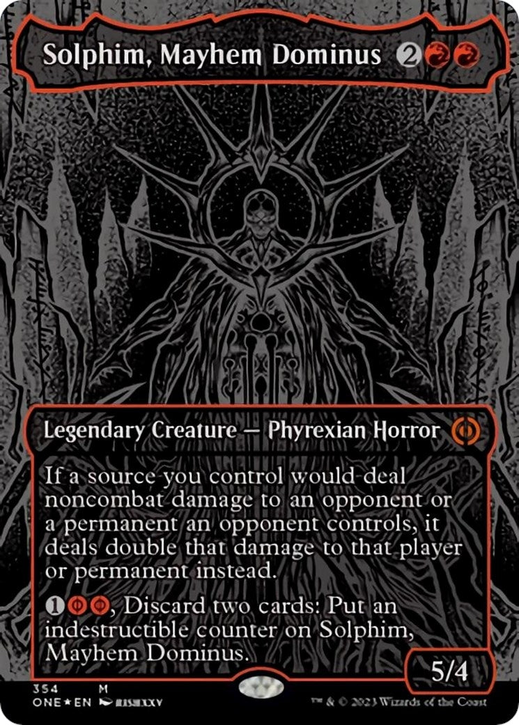 Solphim Mayhem Dominus Oil Slick Raised Foil (354) [ONE]