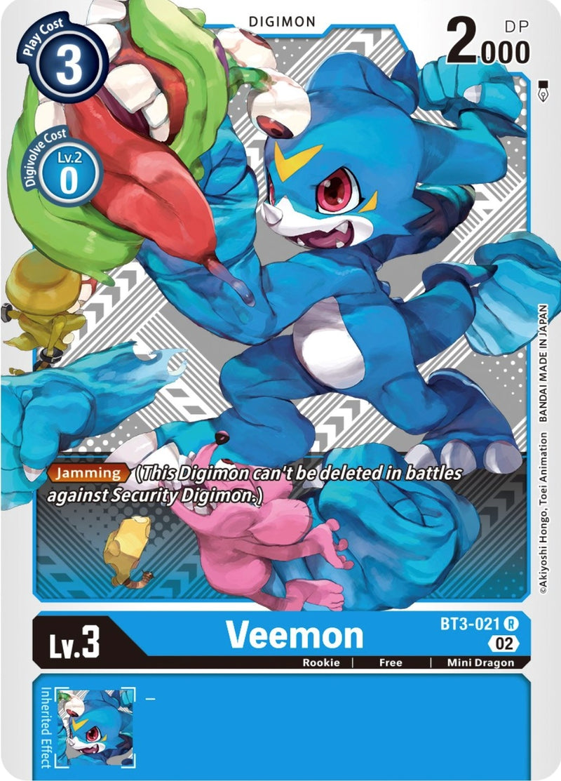 Image for Veemon - BT3-021 (Winner Pack Dimensional Phase) [Release Special Booster]
