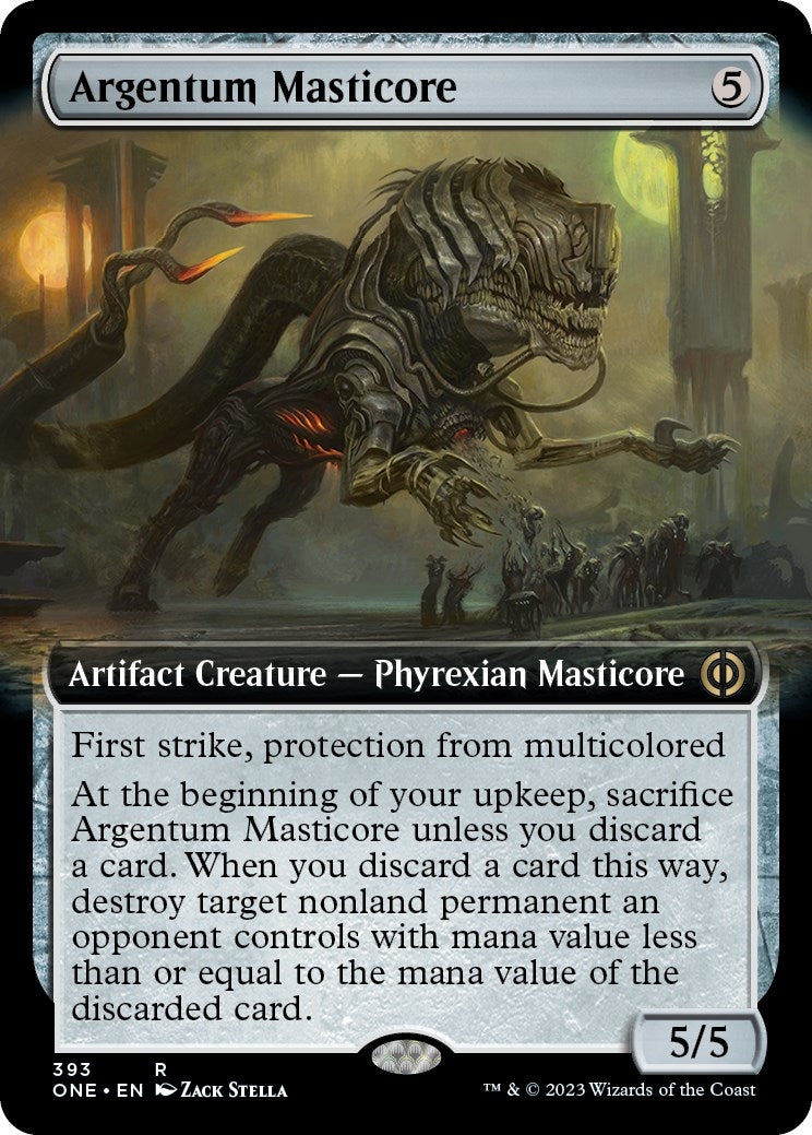 Argentum Masticore Extended Art (393) [ONE]