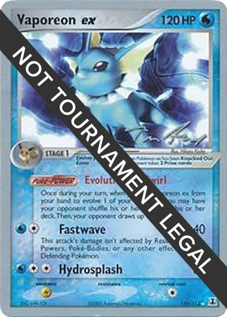 Vaporeon ex 2007 Tom Roos (110/113) [WCD]