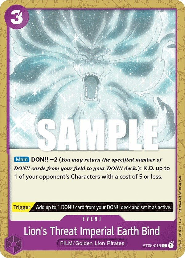 Lions Threat Imperial Earth Bind (ST05-016) [ST-05]
