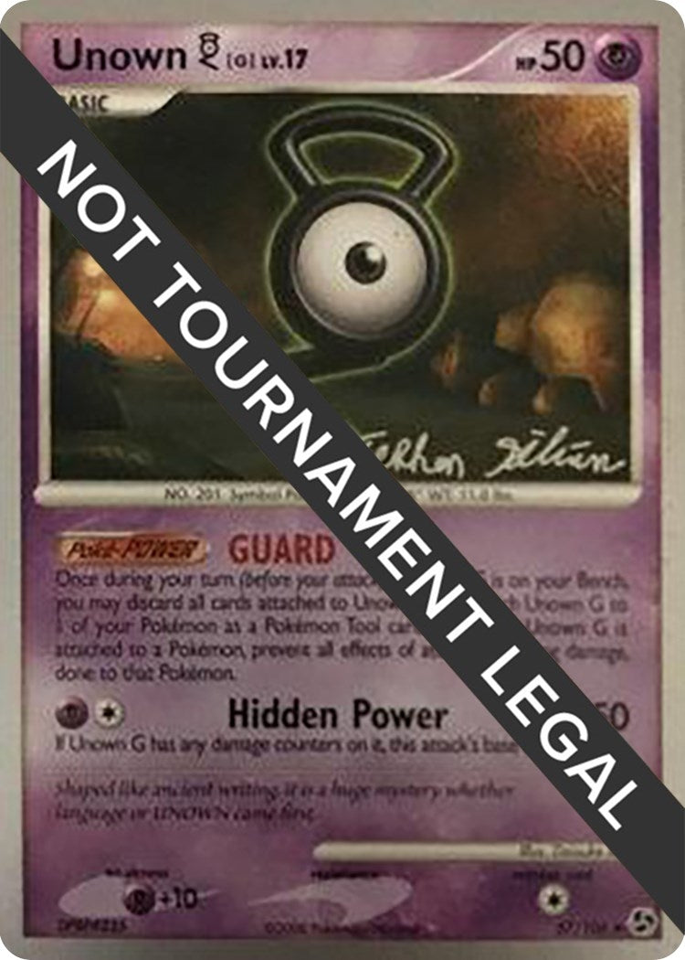 Unown G 2009 Stephen Silvestro (57/106) [WCD]