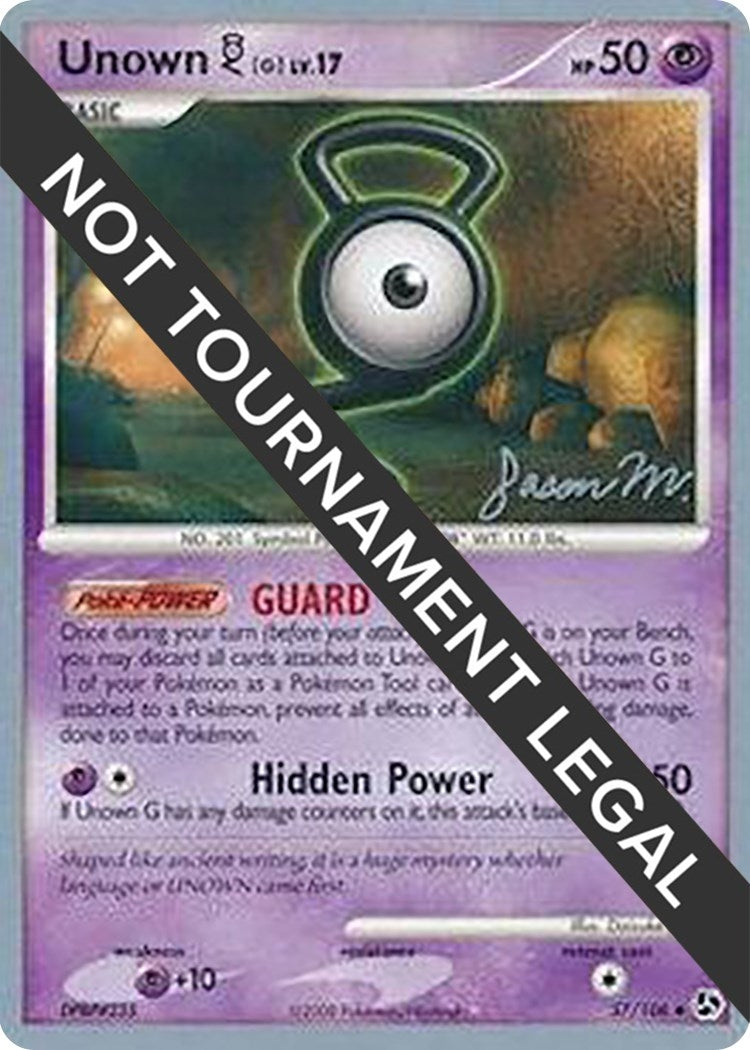 Unown G 2009 Jason Martinez (57/106) [WCD]