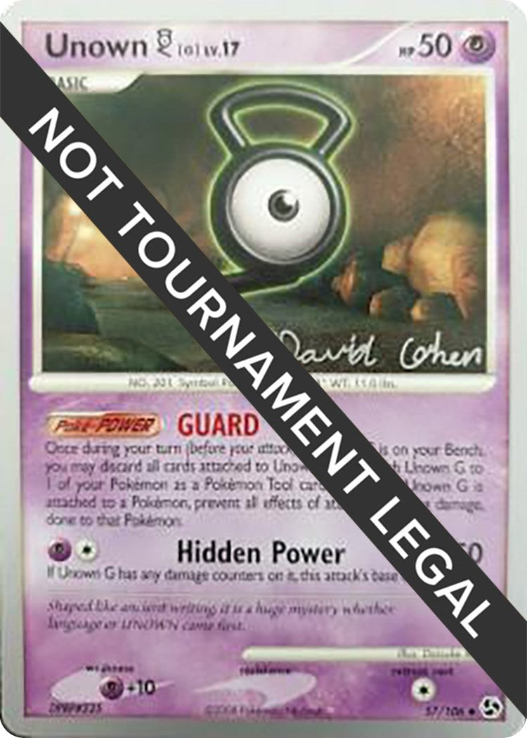 Unown G 2009 David Cohen (57/106) [WCD]