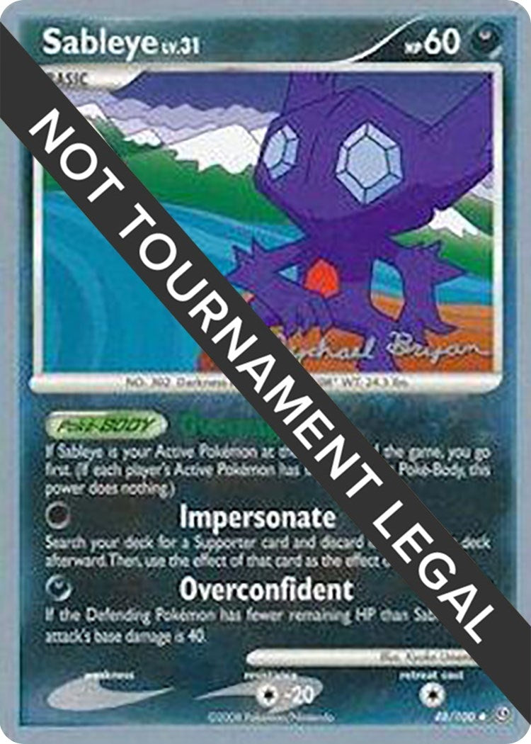 Sableye 2010 Mychael Bryan (48/100) [WCD]